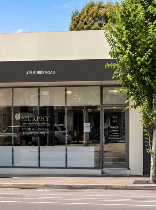 Street front commercial shopfront with professional consulting tenancy